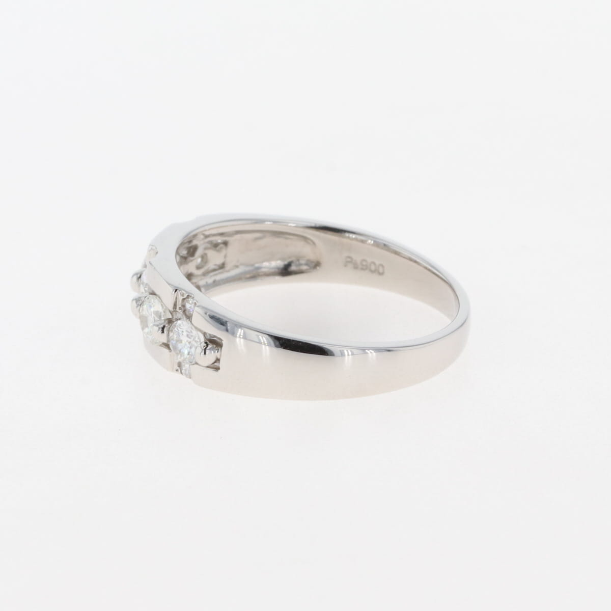 バイセル公式】メレダイヤ デザインリング プラチナ 指輪 リング 12号 