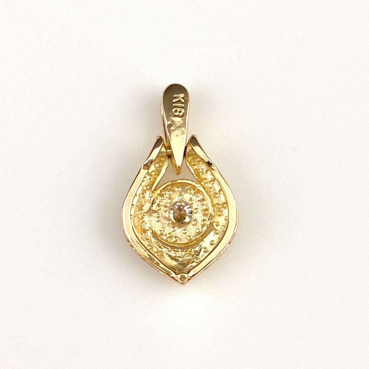 １８金 ペンダントヘッド　ルビー＆ダイアモンド 18金 サイコロ ペンダント ルビー入り / K18 Dice with ruby