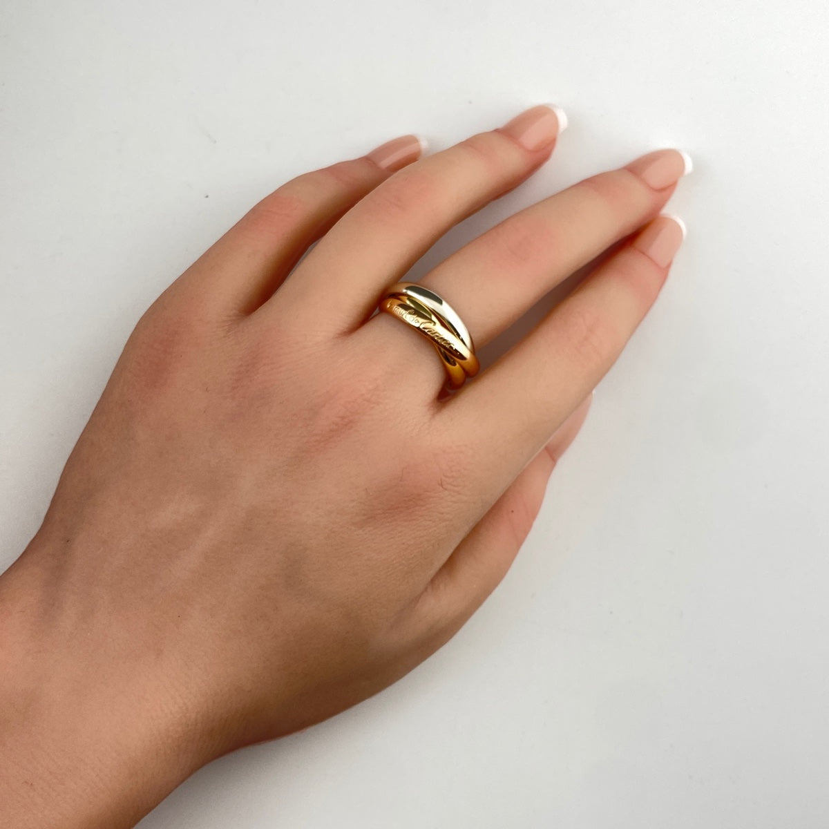 バイセル公式】カルティエ トリニティ リング YG イエローゴールド