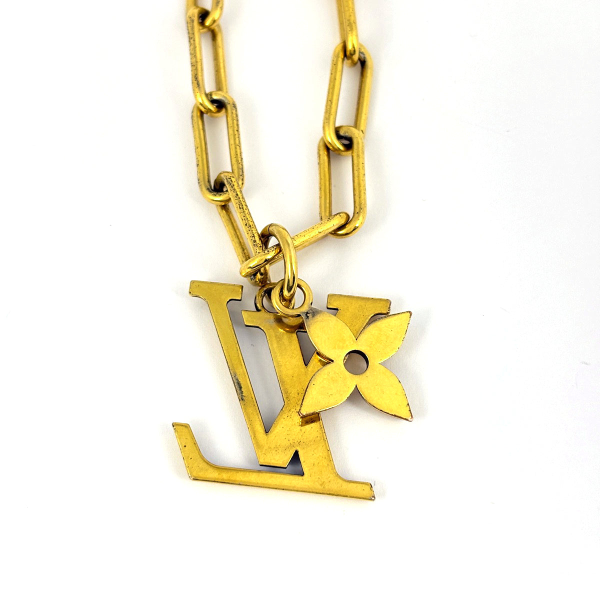 LOUIS VUITTON コリエ　ブルーミング　フラワー　ネックレス　GP 在庫一掃】 ルイ・ヴィトン コリエ LV フラワー ネックレス GP