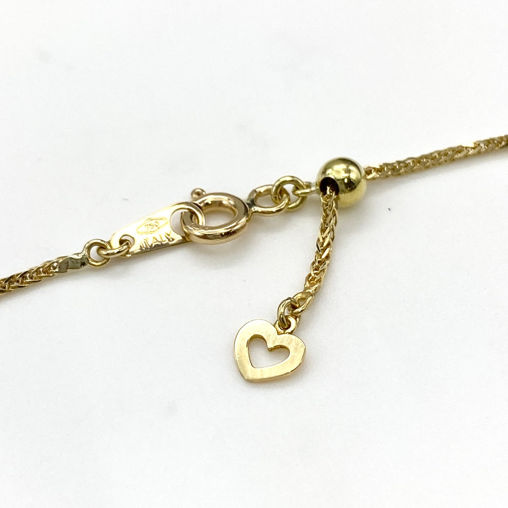 メレダイヤ デザインネックレス YG イエローゴールド ペンダント ネックレス K18 750 ダイヤモンド レディース 【中古】nbjwl