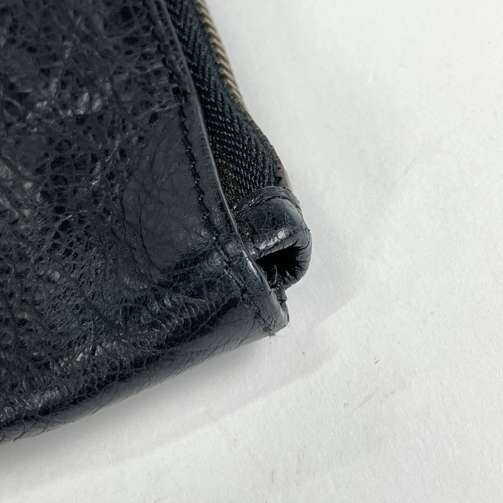 バレンシアガ ロゴ クラッチバッグ セカンドバッグ クラッチバッグ レザー ブラック 362967 レディース 【中古】brbag