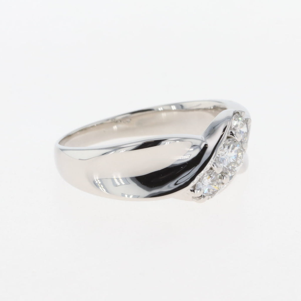 メレダイヤ デザインリング プラチナ 指輪 リング 17号 Pt900 ダイヤモンド レディース 【中古】 
 ラッピング可