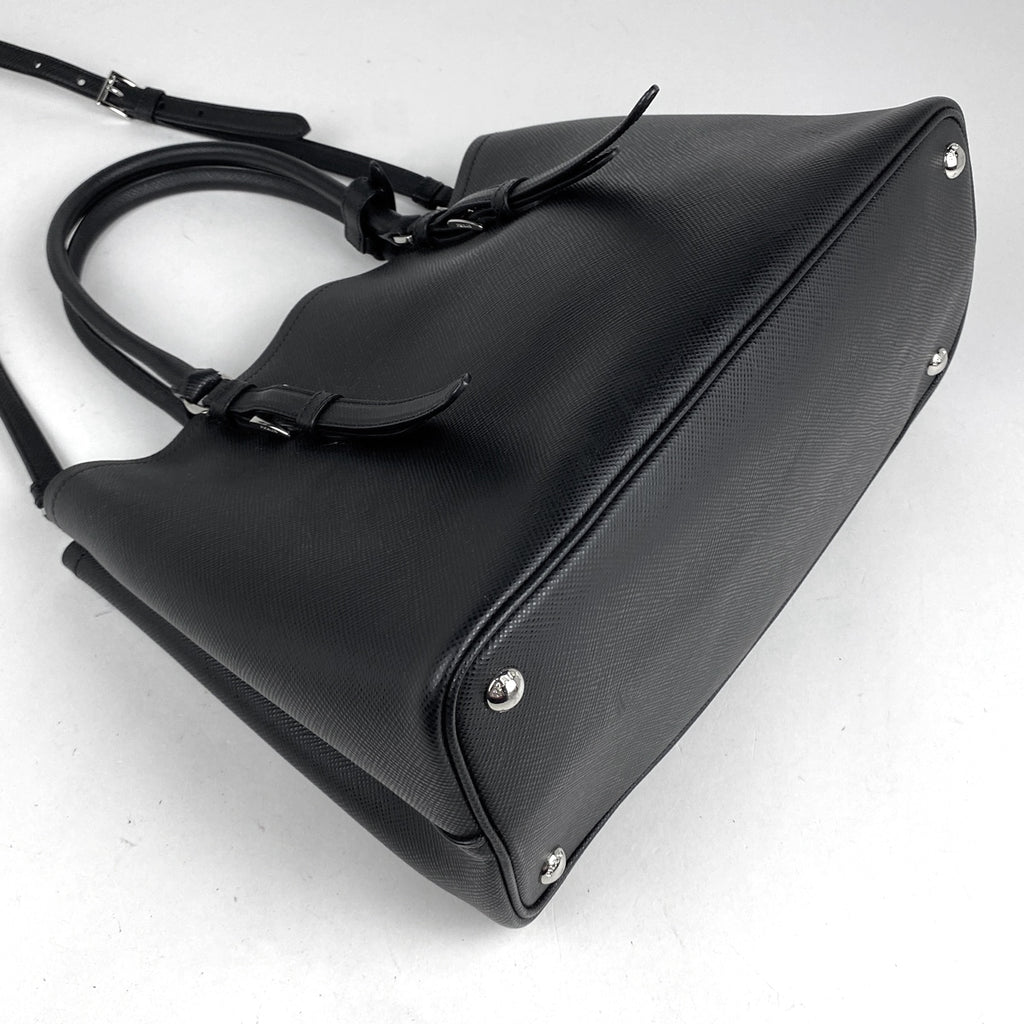 プラダ ロゴプレート ハンドバッグ 2WAY ショルダーバッグ ハンドバッグ レザー ネロ(ブラック) BN2820 レディース 【中古】brbag
