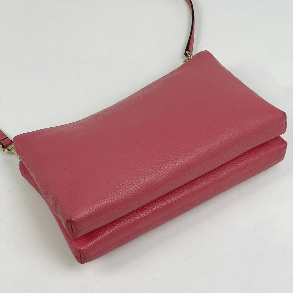 コーチ ロゴ ショルダーバッグ 斜め掛け ショルダーバッグ レザー ピンク F34265 レディース 【中古】brbag