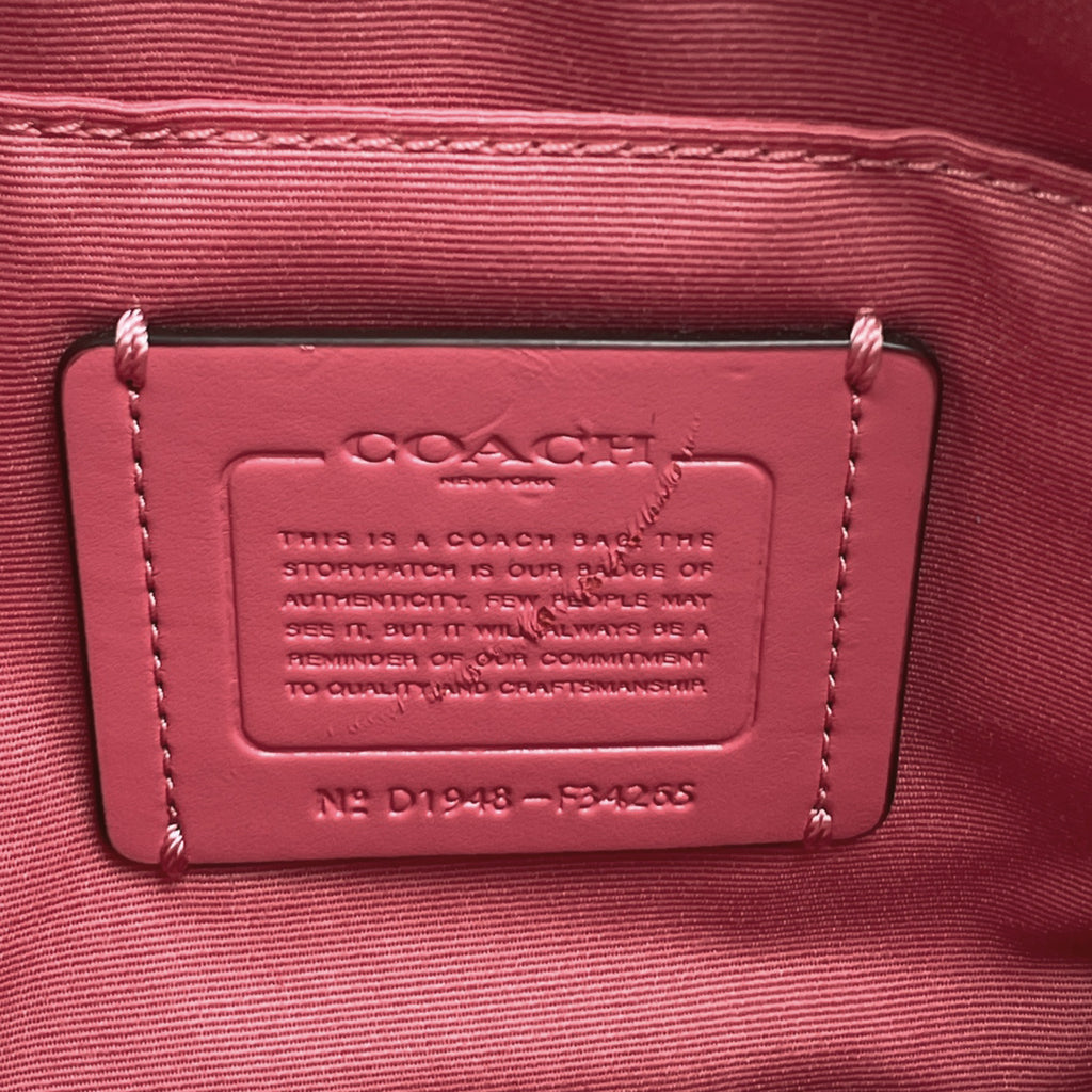 コーチ ロゴ ショルダーバッグ 斜め掛け ショルダーバッグ レザー ピンク F34265 レディース 【中古】brbag