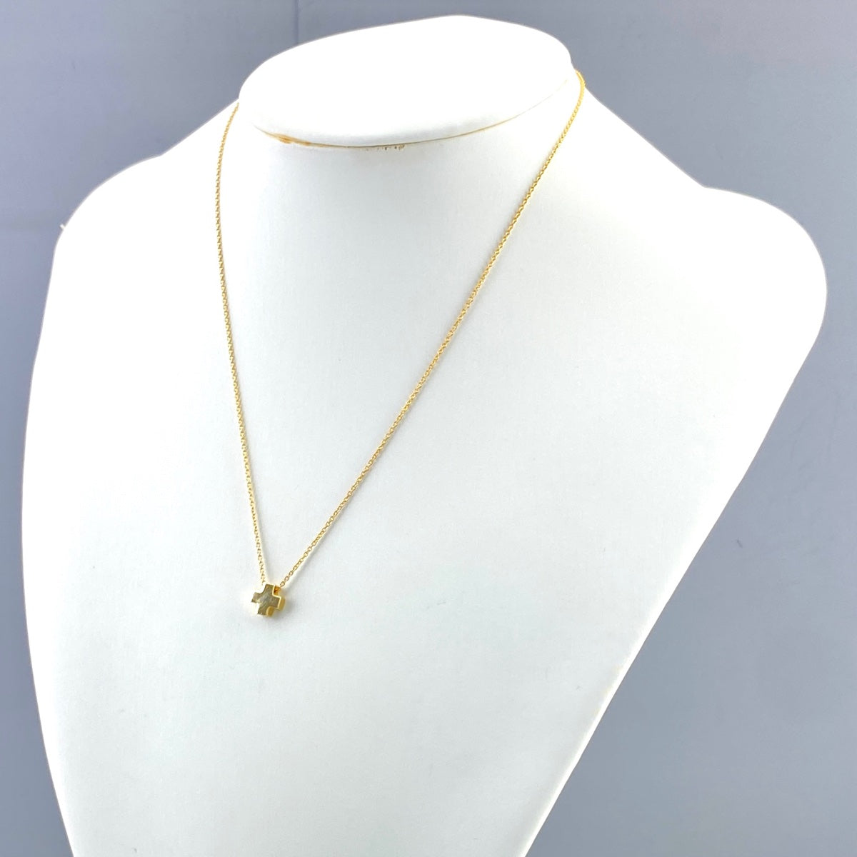 ティファニー　ローマンクロスネックレス　750 バイセル公式】ティファニー ローマン クロス ネックレス YG イエロー