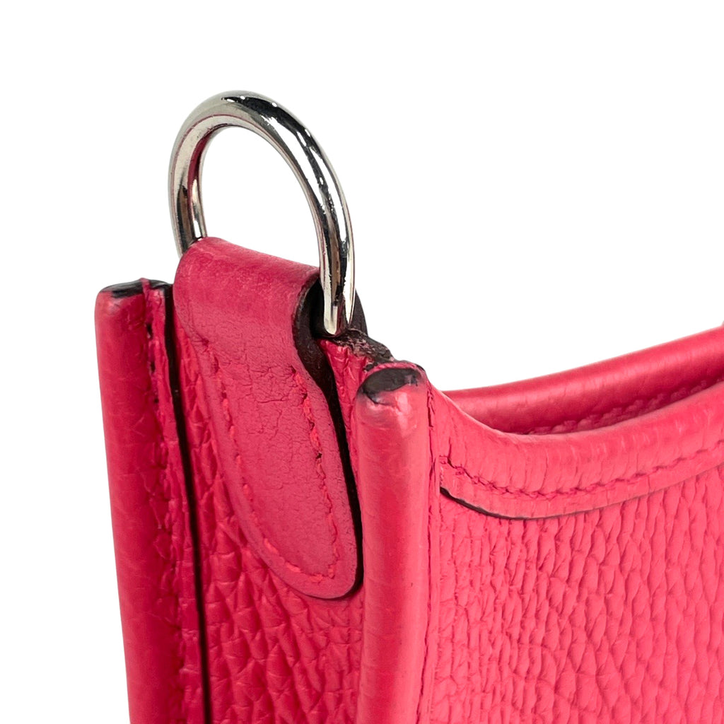 エルメス エヴリン TPM アマゾン ポシェット ミニ パンチング ショルダーバッグ トリヨンクレマンス ピンク D レディース 【中古】brbag