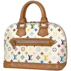 ルイ・ヴィトン アルマ 手提げ ハンドバッグ モノグラムマルチカラー ブロン(ホワイト) M92647 レディース 【中古】brbag
