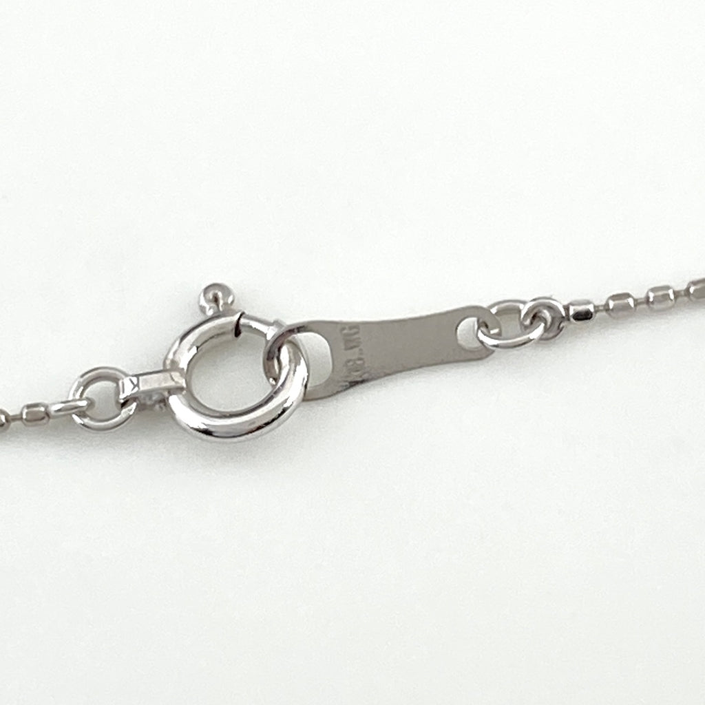 メレダイヤ デザインネックレス WG ホワイトゴールド ペンダント ネックレス K18 WG ダイヤモンド レディース 【中古】nbjwl