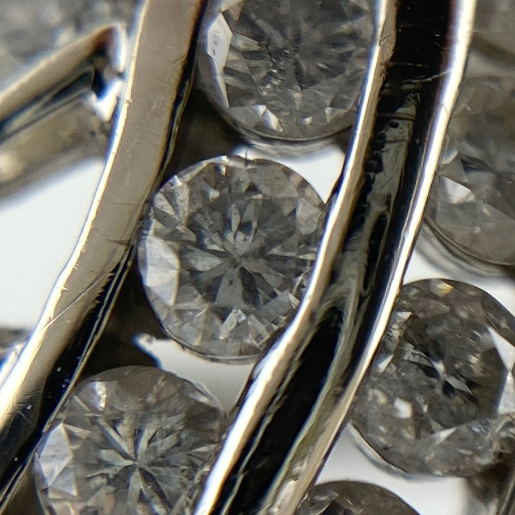 メレダイヤ デザインリング プラチナ 指輪 リング 15.5号 Pt850 ダイヤモンド レディース 【中古】 
 ラッピング可