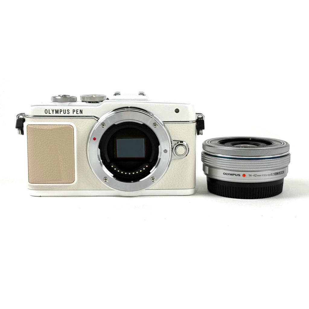 オリンパス OLYMPUS PEN Lite E-PL7 14-42mm EZレンズキット ホワイト デジタル ミラーレス 一眼カメラ 【中古】