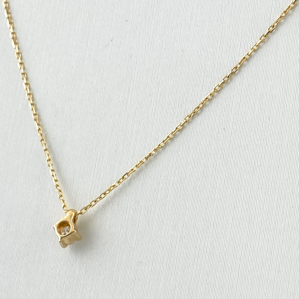 エテ ダイヤモンド デザインネックレス YG イエローゴールド ペンダント ネックレス K18 ダイヤモンド レディース 【中古】brjwl