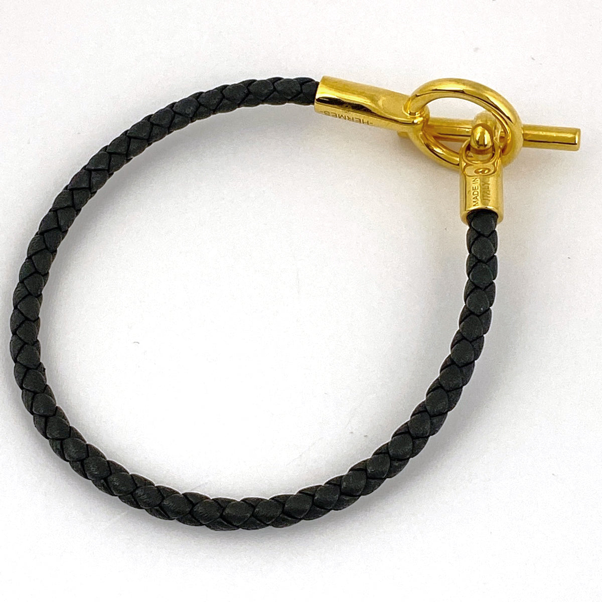 現行品✨未使用品✨エルメス GP×レザー グレナンH ブラック ブレスレット レザーブレスレット 《グレナン》 | Hermès - エルメス-公式サイト