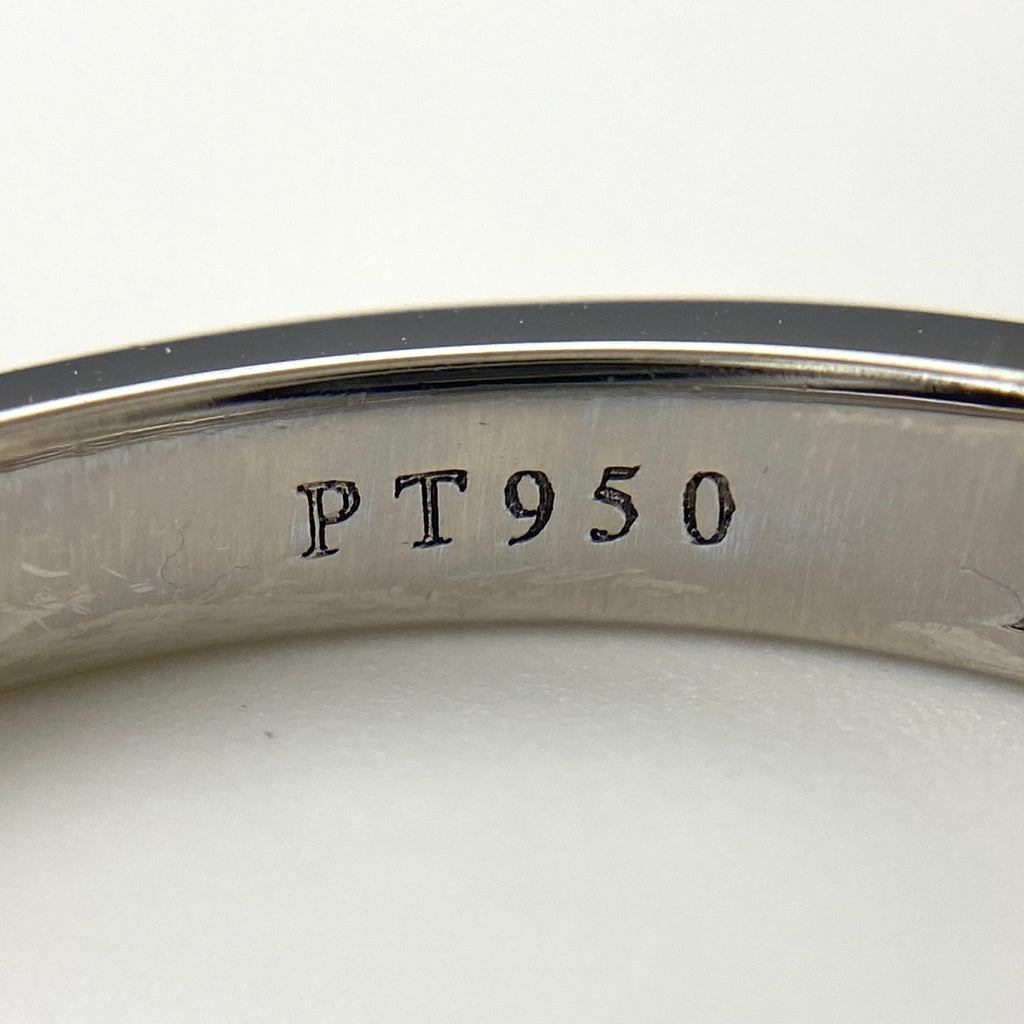 ティファニー チャネルセッティングハーフサークル リング プラチナ メレダイヤ 指輪 リング 14号 Pt950 ダイヤモンド レディース 【中古】brjwl