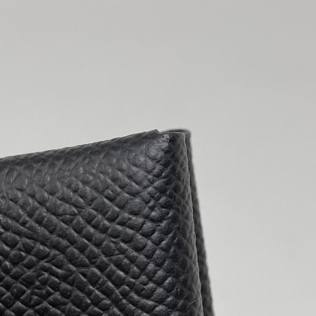 エルメス カルヴィ デュオ カードケース コインケース ヴォーエプソン ブラック レディース 【中古】brbag