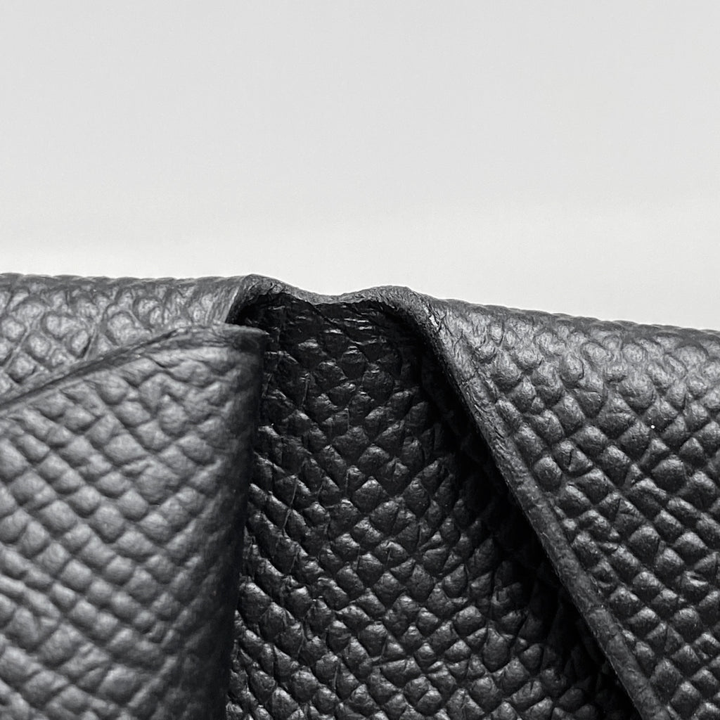 エルメス カルヴィ デュオ カードケース コインケース ヴォーエプソン ブラック レディース 【中古】brbag