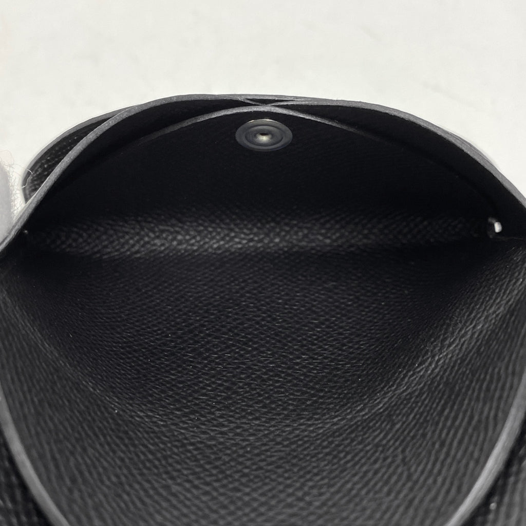 エルメス カルヴィ デュオ カードケース コインケース ヴォーエプソン ブラック レディース 【中古】brbag