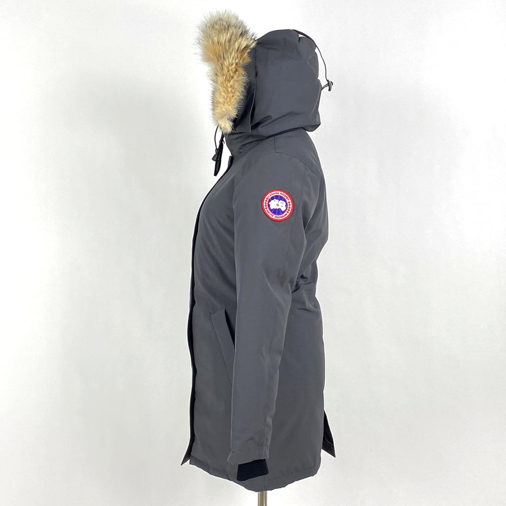 カナダグース ヴィクトリア パーカー VICTORIA PARKA フーディ アウター ダウンジャケット グレー レディース 【中古】 brapp