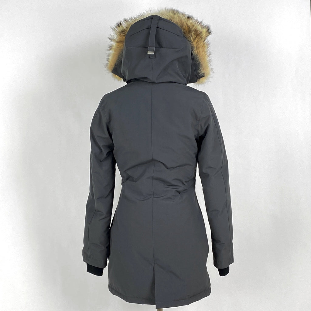 カナダグース ヴィクトリア パーカー VICTORIA PARKA フーディ アウター ダウンジャケット グレー レディース 【中古】 brapp