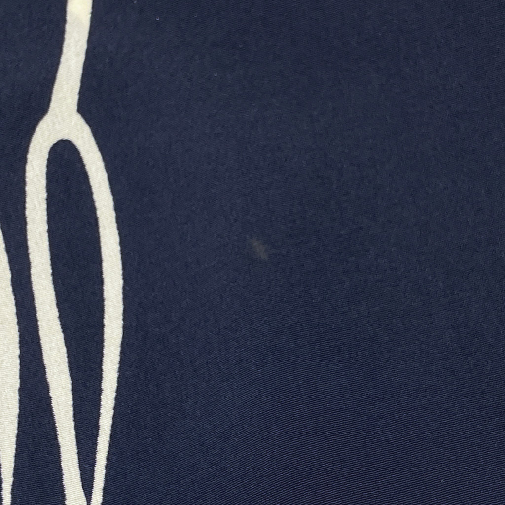 マルニ シルク ワンピース 五分袖 フラワー ワンピース スカート 絹 ネイビー ホワイト レディース 【中古】