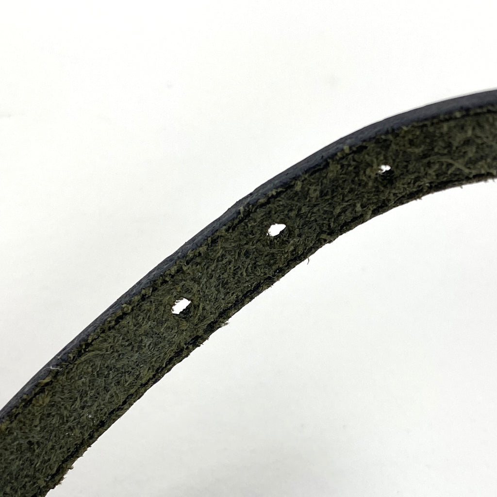 エルメス アピ 3 ブレスレット 腕輪  レザー シルバーメッキ ブラック レディース 【中古】bracc