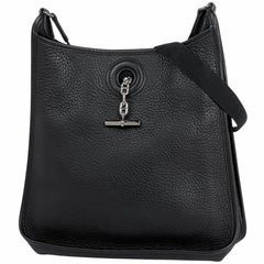 エルメス ヴェスパ PM シェーヌダンクル ショルダーバッグ トリヨンクレマンス ブラック □C レディース 【中古】 brbag