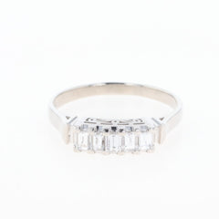 メレダイヤ デザインリング プラチナ 指輪 リング 17.5号 Pt900 ダイヤモンド レディース 【中古】nbjwl