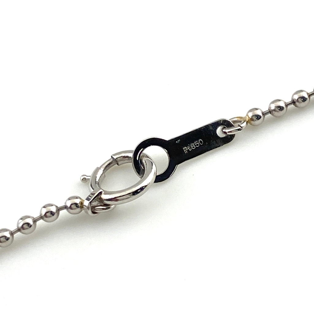ダイヤモンド デザインネックレス プラチナ ペンダント メレダイヤ ネックレス Pt900 Pt850 ダイヤモンド レディース 【中古】nbjwl
