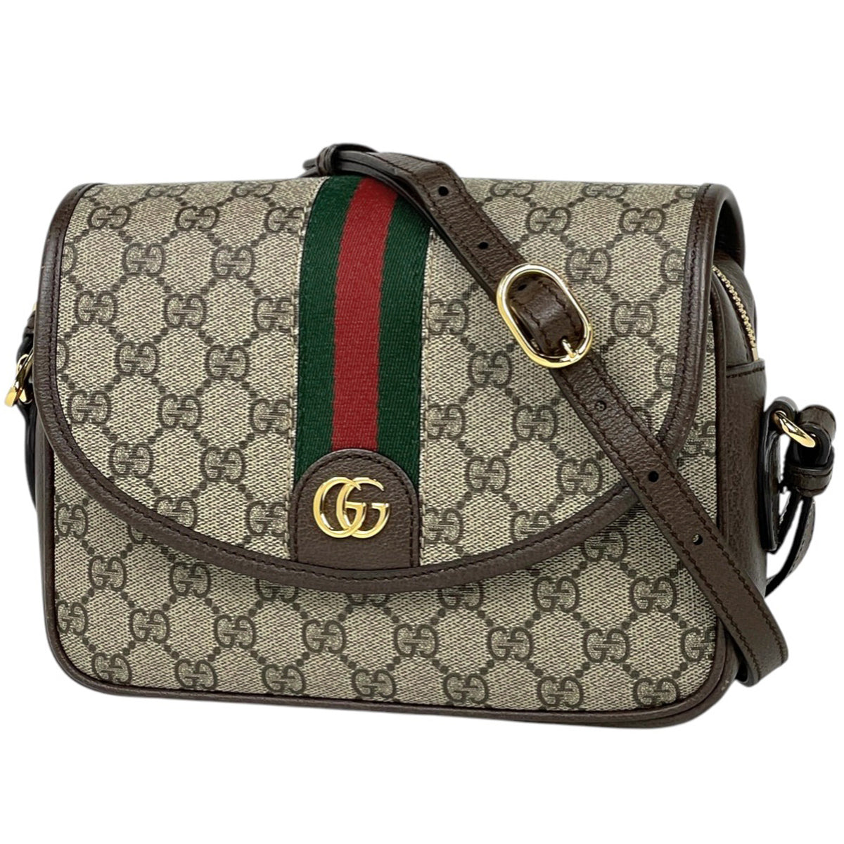 GUCCI 2way メッセンジャー　GG シェリーライン ショルダー 良品✨GUCCI ショルダーバッグ シェリーライン GG柄 PVC レザー