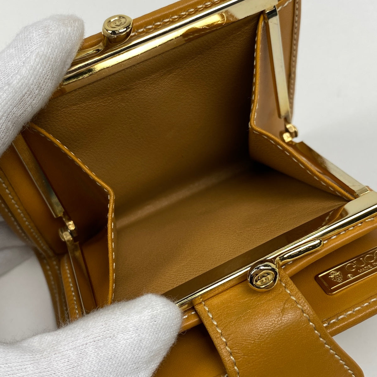 バイセル公式】【在庫一掃】 グッチ マイクロGG 二つ折り 財布 札入れ