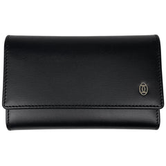 【在庫一掃】 カルティエ マストライン 6連 キーケース ロゴ キーケース レザー ブラック レディース 【中古】brbag