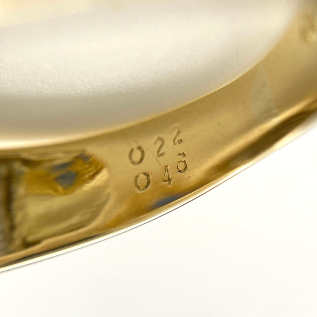 サファイア デザインリング YG イエローゴールド プラチナ 指輪 メレダイヤ ダイヤモンド リング 10.5号 K18 Pt900 サファイア レディース 【中古】nbjwl