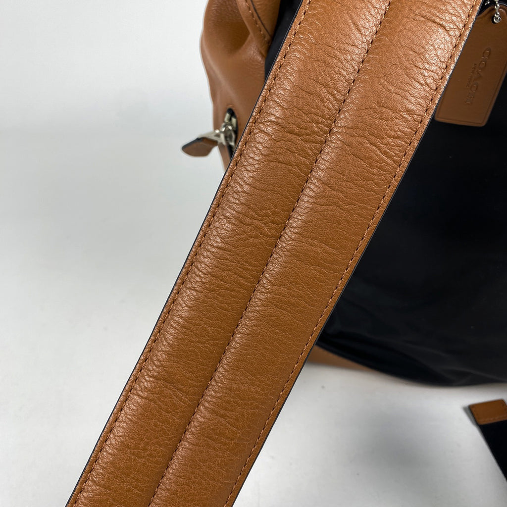 コーチ ロゴ リュックサック バッグパック メンズ リュック レザー ブラウン F71728 レディース 【中古】brbag