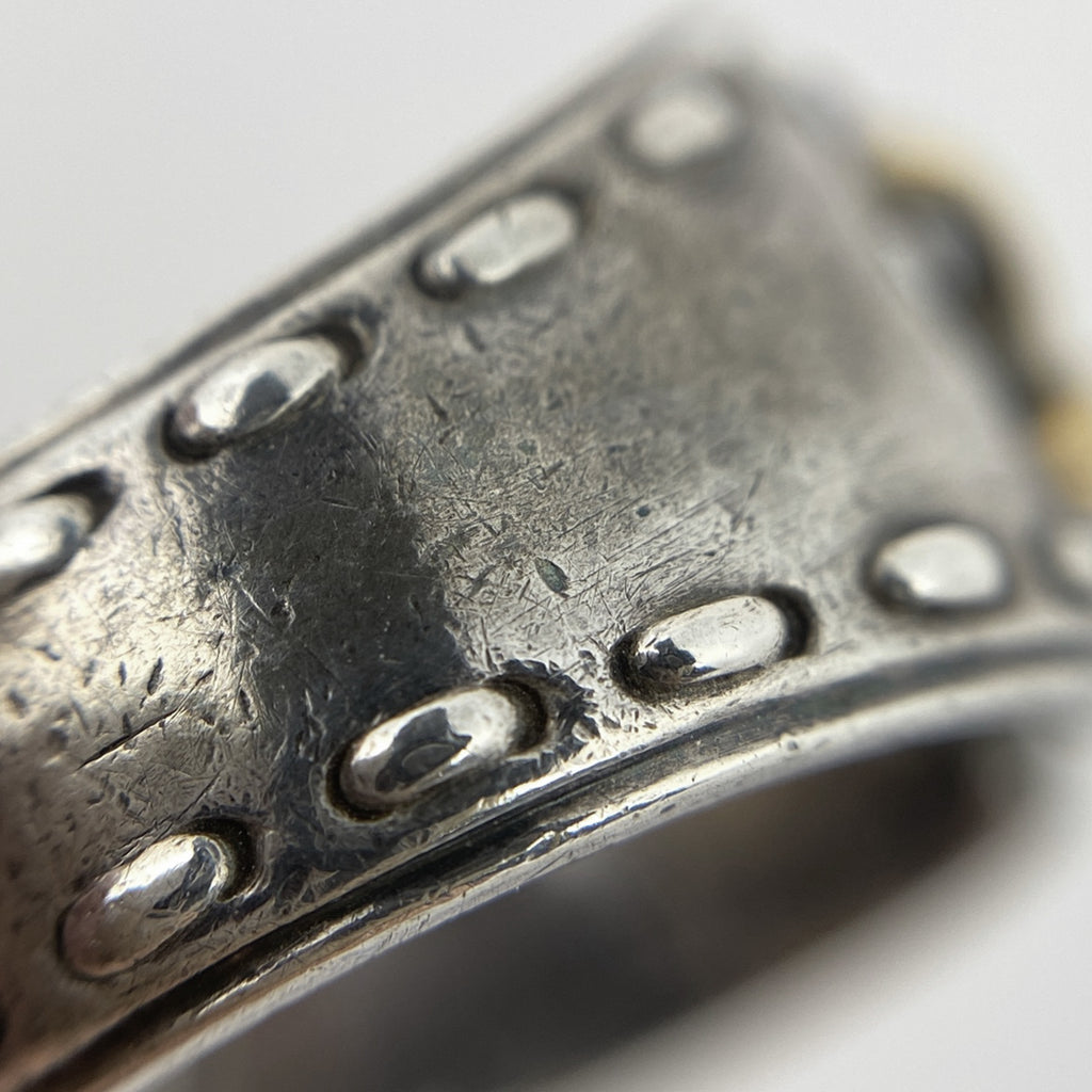 エルメス メキシコ リング 指輪 リング 8.5 シルバー925 シルバー ゴールド レディース 【中古】bracc