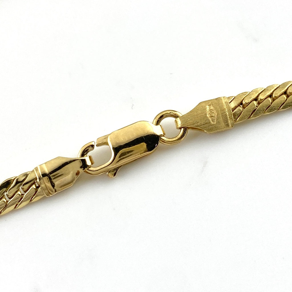 ウノアエレ デザインネックレス YG イエローゴールド ネックレス 750 レディース 【中古】brjwl