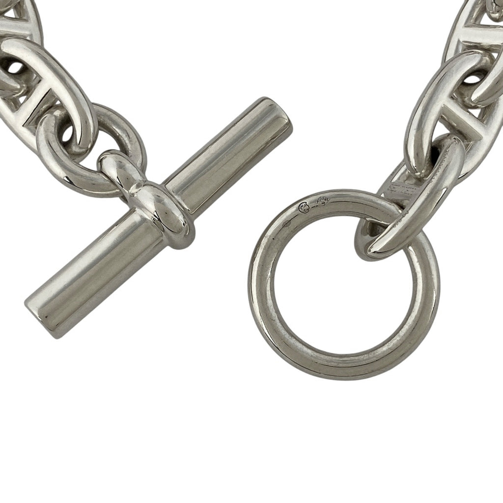 エルメス シェーヌダンクル MM 13コマ ブレスレット シルバー925 シルバー レディース 【中古】bracc