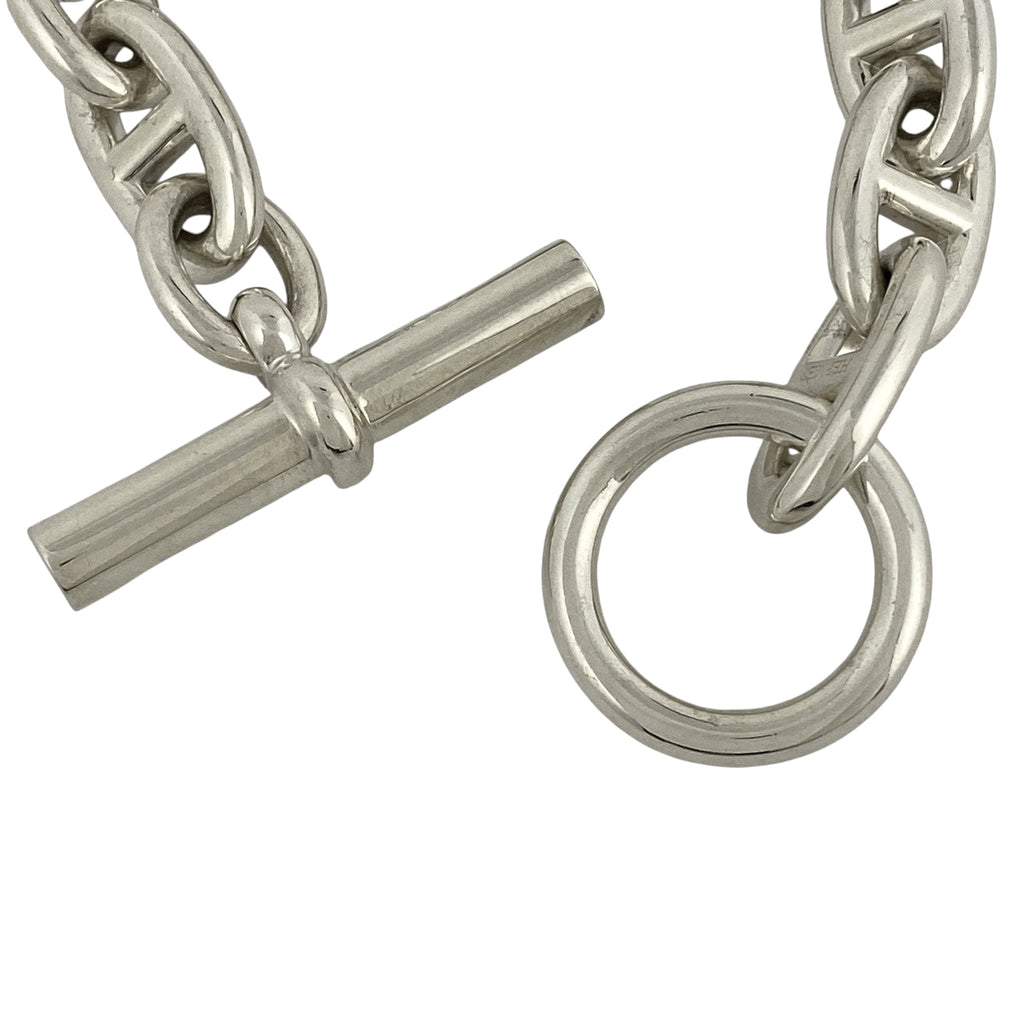 エルメス シェーヌダンクル GM 11コマ ブレスレット シルバー925 シルバー レディース 【中古】bracc