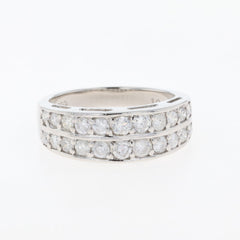 メレダイヤ デザインリング プラチナ 指輪 リング 12号 Pt900 ダイヤモンド レディース 【中古】nbjwl