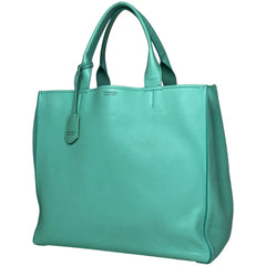 ティファニー ロゴ トートバッグ 2WAY ショルダーバッグ トートバッグ レザー ライトブルー レディース 【中古】brbag