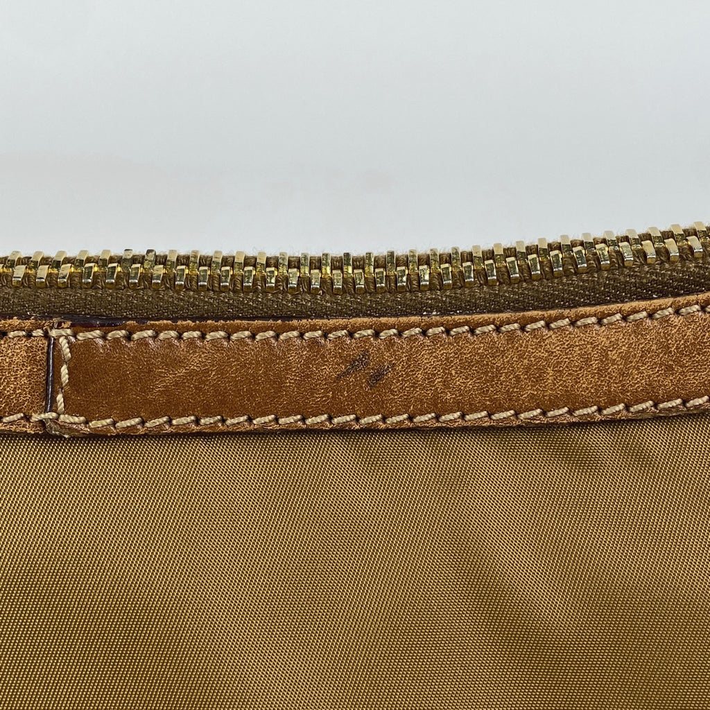プラダ ロゴプレート ショルダーバッグ 斜め掛け ショルダーバッグ ナイロン ブラウン BT0507 レディース 【中古】brbag