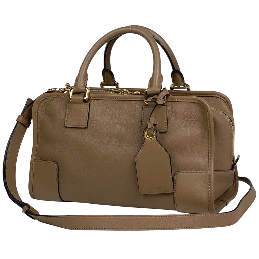 ロエベ アマソナ 28 2WAY ショルダーバッグ ハンドバッグ レザー ブラウン レディース 【中古】brbag