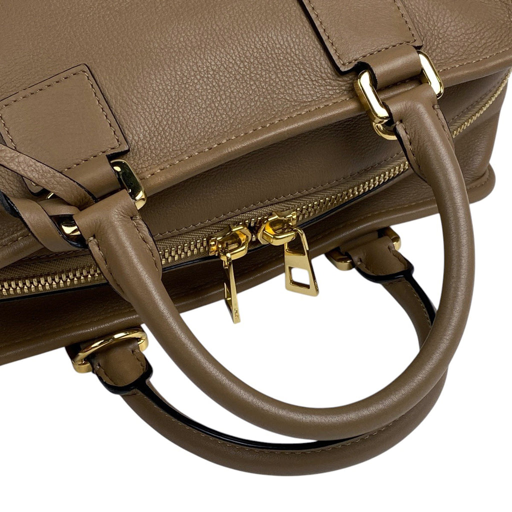 ロエベ アマソナ 28 2WAY ショルダーバッグ ハンドバッグ レザー ブラウン レディース 【中古】brbag