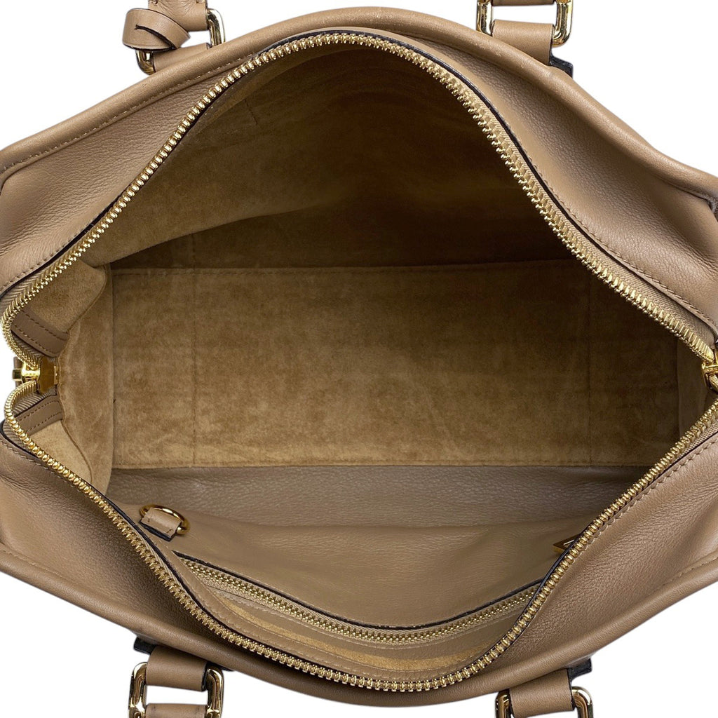 ロエベ アマソナ 28 2WAY ショルダーバッグ ハンドバッグ レザー ブラウン レディース 【中古】brbag