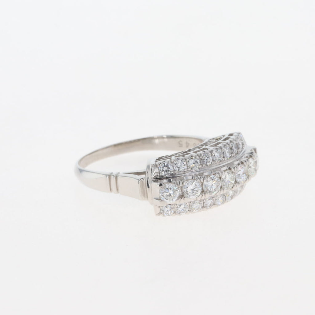 メレダイヤ デザインリング プラチナ 指輪 リング 18.5号 Pt900 ダイヤモンド メンズ 【中古】 
 ラッピング可
