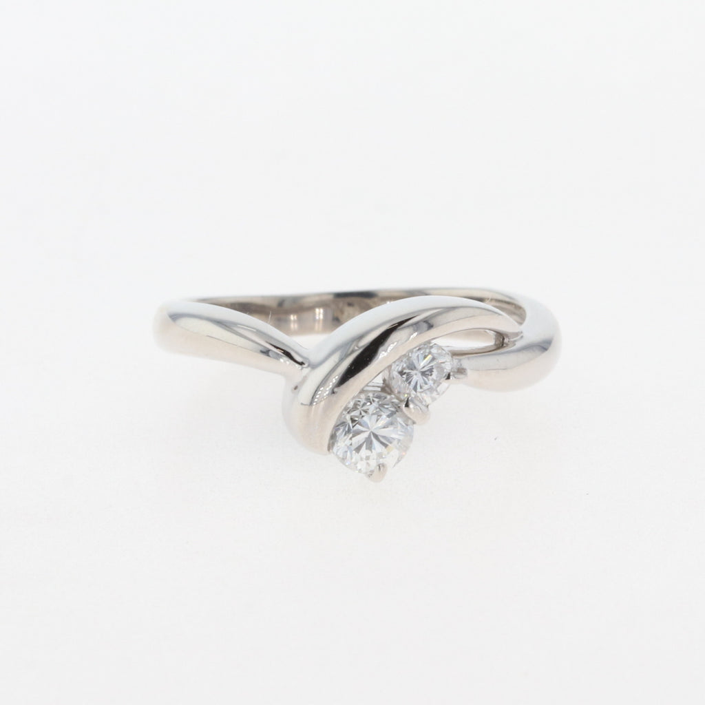 メレダイヤ デザインリング プラチナ 指輪 リング 10号 Pt900 ダイヤモンド レディース 【中古】 , ラッピング可