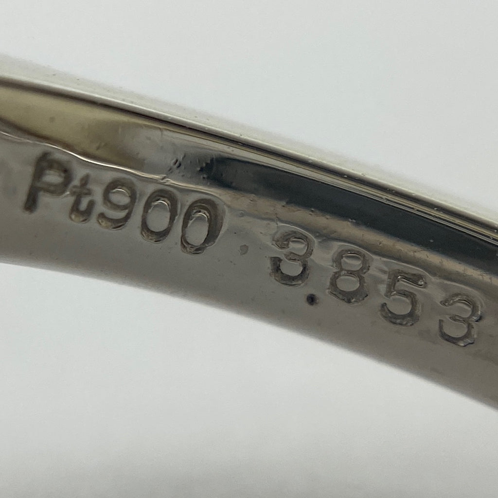 【在庫一掃】 サファイア デザインリング プラチナ 指輪 メレダイヤ リング 13号 Pt900 サファイア ダイヤモンド レディース 【中古】nbjwl