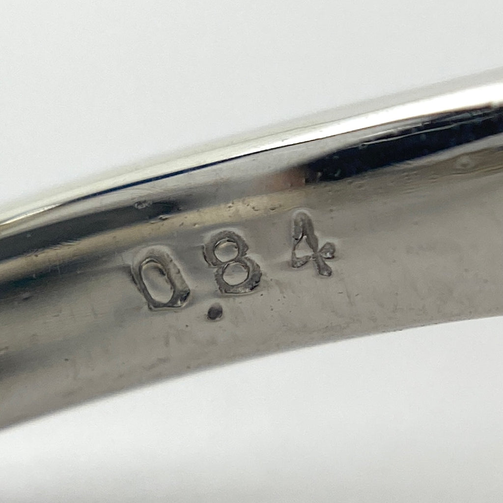 【在庫一掃】 サファイア デザインリング プラチナ 指輪 メレダイヤ リング 13号 Pt900 サファイア ダイヤモンド レディース 【中古】nbjwl