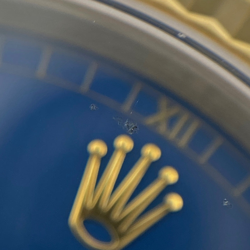 ロレックス デイトジャスト 16233 腕時計 SS YG 自動巻き ブルー メンズ 【中古】 
 ラッピング可