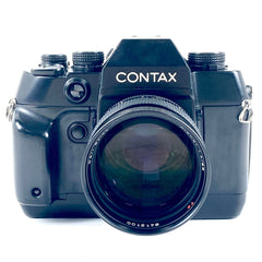 コンタックス CONTAX AX + Planar T* 85mm F1.4 MMJ フィルム マニュアルフォーカス 一眼レフカメラ 【中古】